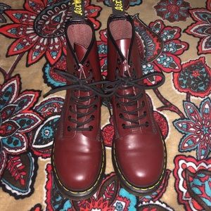 Original Cherry Red Dr. Martens 8-eye boot